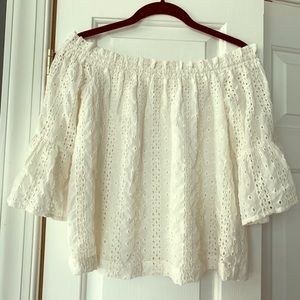 Anthropology off the shoulder blouse.